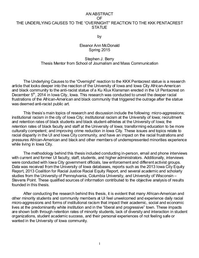 Communication honours dissertation